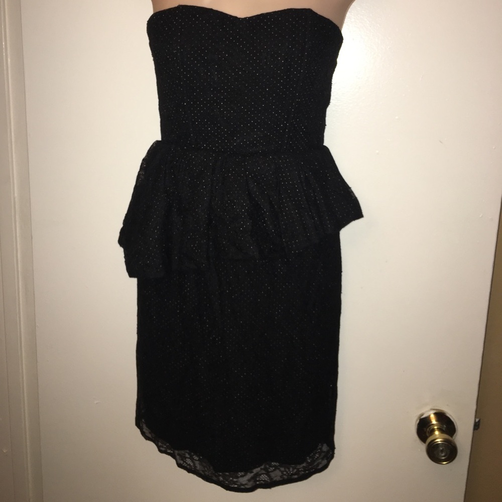 Lace overlay dress
